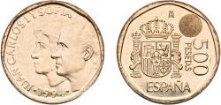 World Coins - Spain Kingdom 1994 M 500 Pesetas - Juan Carlos I Aluminium bronze (88.4% copper, 5% nickel, 5% aluminium, 1% iron, 0.6% manganese) Royal Mint of Spain (3041000) 12g UNC  KM 924 Sc
