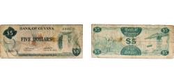 World Coins - Guyana 1992 5 Dollars Paper VF P 22