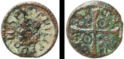 World Coins - Spain Principality of Catalonia Spanish states 1634 Denier - Philip IV (Barcelona) Copper La Seca Mint 0.69g VF KM 20