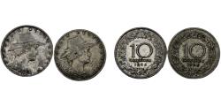 World Coins - Austria First Republic 1925, 1929 10 Groschen 2 Lots
