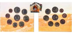 World Coins - Luxembourg 2023 Euro Set with 9 coins- Henri I (Chamber of Deputies - Hologram version) BU