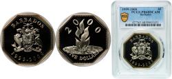 World Coins - Barbados 1999 5 Dollars - Elizabeth II (Millennium) Silver (.925) Royal Mint 28.28g PCGS PR 68  KM 67