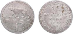 World Coins - Anhalt-Bernburg German states 1799 HS ⅔ Thaler - Alexius Frederick Christian Silver (.833) 13.96g XF KM 71 Mann 724