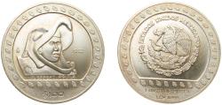 World Coins - Mexico United Mexican States 1992 Mo 100 Pesos (Guerrero Aguila - 1 oz Silver Bullion) Silver (.999) Mexico City Mint (205000) 31.104g BU KM 556