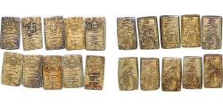 World Coins - Japan 1832 -1858 2 Shu "Tenpō Nishukin" LOT 10- (ASK PRICE FOR LARGE LOT ) Gold (.298) 1.62g XF C 18 JNDA 09-43 DHJ 8.50 Fr 34