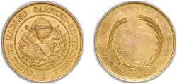 World Coins - France Republic ND Medal - Cours de Madame Garnier-Gentillhomme Bronze gilded 17.83g AU