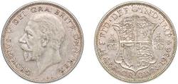 World Coins - Great Britain United Kingdom 1936 ½ Half Crown - George V (4th type) Silver (.500) (7039400) 14.02g XF KM 835 Sp 4037