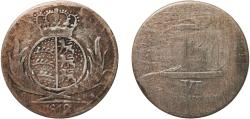 World Coins - Germany Kingdom of Württemberg German states 1812 6 Kreuzers - Frederick I Billon (.333 silver) Staatliche Münze Baden-Württemberg Mint (3024255) 2.36g VF  AKS 51 KR 44 Jaeg 1 Wu