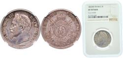 World Coins - France empire 1866 BB 2 Francs - Napoleon III Silver (.835) (3089824) 10g NGC XF  Franc 2014 263 Gad 1789 527 KM 807