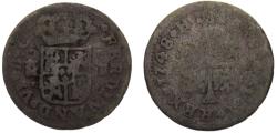 World Coins - Spain Kingdom Fernando VI 1748 M JB 1/2 Real 1.2g