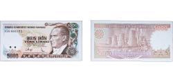 World Coins - Turkey Republic 1990 5000 Lira Paper (246356000) UNC P 198