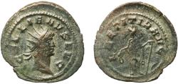 Ancient Coins - Rome Roman Empire 260 - 268 BI Antoninianus - Gallienus (LAETITIA AVG) Billon Mediolanum Mint 4.3g VF  RIC V.1 226 RCV III 10250