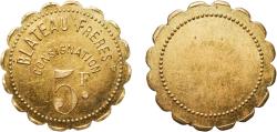 World Coins - France 5 Francs - Blateau Frère (Paris 75) Brass Thévenon & Co. Mint 5.78g UNC  El Mon B325.1