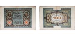 World Coins - Germany Weimar Republic 1920 100 Mark  Paper VF