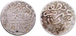 World Coins - Morocco Sultanate AH1321 (1903) ½ Dirham - Abd al-Aziz (London Mint) Silver (.835) Royal Mint (Tower Hill) (2105000) 1.13g VF  Y 18.1