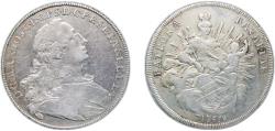 World Coins - Electorate of Bavaria German states 1755 1 Thaler - Maximilian III Joseph (2nd portrait) Silver 27.89g VF KM 500 Dav GT II 1952