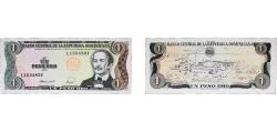 World Coins - Dominican Republic Fourth Republic 1988 1 Peso Paper AU P 126