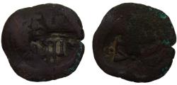 World Coins - Spain Kingdom Felipe IV 1651-1659 4 maravedis Countermark 2.3g
