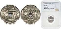 World Coins - Spain Nationalist Government 1963 