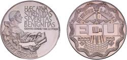 World Coins - Netherlands 1990 10 ECU Geert Groote Nickel 22.84g BU