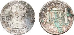 World Coins - Peru Spanish colony 1788 LIMAE IJ 8 Reales - Carlos III (Colonial Milled Coinage) Silver (.896) (3467000) 25.66g VF  KM 78a
