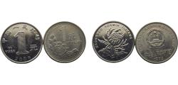 World Coins - China People's Republic 1995/2000 1 Yuan 2 Lots