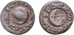 World Coins - Spain Principality of Catalonia Spanish states 1701 Ardite Copper La Seca Mint 1.45g XF Cal 46