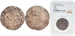 World Coins - Great Britain England Kingdom 1555 1 Shilling - Philip and Mary Silver (.917) 6.2g NGC VF 30  Sp 2501