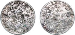World Coins - Bolivia Spanish colony 1780 PTS PR 8 Reales - Charles III Silver (.903) Potosi Mint 26.76g VF Chopmarked KM 55