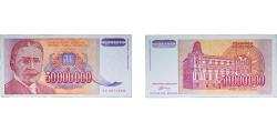 World Coins - Yugoslavia Socialist Federal Republic 1993 50 000 000 Dinara Paper (28300000) AU  P 133