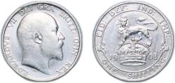 World Coins - Great Britain Kingdom 1908 1 Shilling - Edward VII Silver (.925) Royal Mint (Tower Hill) (3806900) 5.65g VF KM 800 Sp 3982