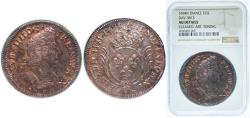 World Coins - France Kingdom 1694 N Ecu with palm branches - Louis XIV Silver Montpellier Mint 27.45g NGC AU Dy royales 1520 GadR2 217 Ciani 1894