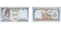 World Coins - Nepal ND (1997-1998) 10 Rupees - Birendra Bir Bikram Shah Paper UNC P 31