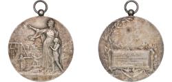 World Coins - France Third Republic 1923 Medal - Fédération gymnastique et sportive des patronages de France Silver plated bronze 50.93g XF