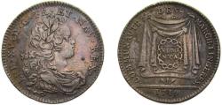 World Coins - France Kingdom 1719 Jeton - Louis XV, CORPORATIONS - LINGÈRES Silver 7.2g VF F5269