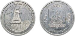 World Coins - Netherlands Province of Holland 1995 1 Veenendaalder - Veenendaal (200 years independence) Copper-nickel Utrecht Mint 9.25g UNC