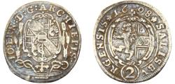 World Coins - Austria Holy Roman Empire Bishopric of Salzburg Johann Ernst von Thun 1698 2 Kreuzer
