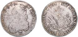 World Coins - France Kingdom 1784 K 1 Écu - Louis XVI Silver (.917) Bordeaux Mint (303312) 28.73g F Dy royales 1708 Gad R2 356 KM 564.8 Ciani 2187