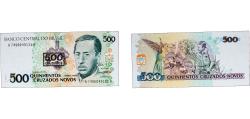 World Coins - Brazil Federative Republic of Brazil 1990 500 Cruzeiros (3rd edition; overprinted on P# 222) Paper (400000000) UNC P 226 AI Notes C213