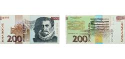 World Coins - Slovenia Republic 1997 200 Tolarjev Paper XF  P 15 Čop 520.52