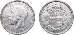 World Coins - Great Britain Kingdom 1936 ½ Crown - George V (4th type) Silver (.500) (7039400) 14.1g XF KM 835 Sp 4037