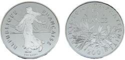 World Coins - France Fifth Republic 2001 5 Francs D'AP. O.ROTY, Last Franc