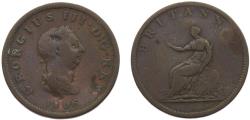 World Coins - Great Britain United Kingdom George III 1806 ½ Penny 9.2g