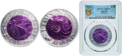 World Coins - Austria Second Republic 2012 25 Euro (Bionik) Bimetallic: niobium centre in silver (.900) ring Vienna Mint (65000) 16.5g PCGS MS 70 Top Pop  KM 3212