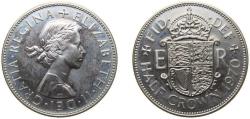 World Coins - Great Britain 1970 ½ Crown - Elizabeth II (1st portrait; no 'BRITT:OMN') Copper-nickel Royal Mint (Tower Hill) (750000) 14.14g PF KM907 Sp4145