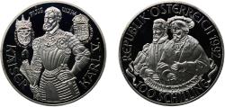 World Coins - Austria Second Republic 1992 100 Schilling (Kaiser Karl V) Silver (.900) (Copper .100) Vienna Mint (75000) 20g PF  KM 3007 Schön 206