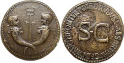 Ancient Coins - Roman Empire - Tiberius & Germanicus Gemellus - AE Sestertius