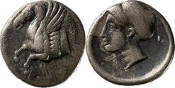 Ancient Coins - Corinthia, Corinth - c.345-307 BC - AR Hemidrachm