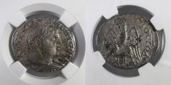 Ancient Coins - Phoenicia, Sidon - Caracalla, AD 198-217 - AR Tetradrachm - NGC VF