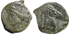 Ancient Coins - Carthage - c.300-264 BC - AE Shekel(?)
